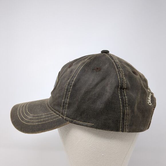 RED'S Trading Post Oldest Gun Shop in Idaho Strapback Hat Brown OS Adjustable - Picture 3 of 8
